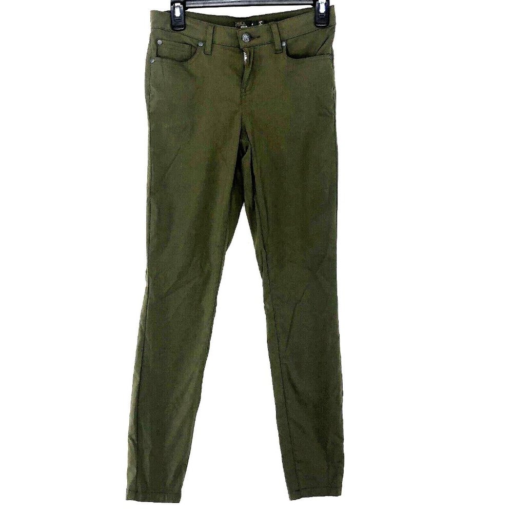 PrAna Pants Women’s 4 Inseam 27” Green Outdoor Hiking Nylon Stretch